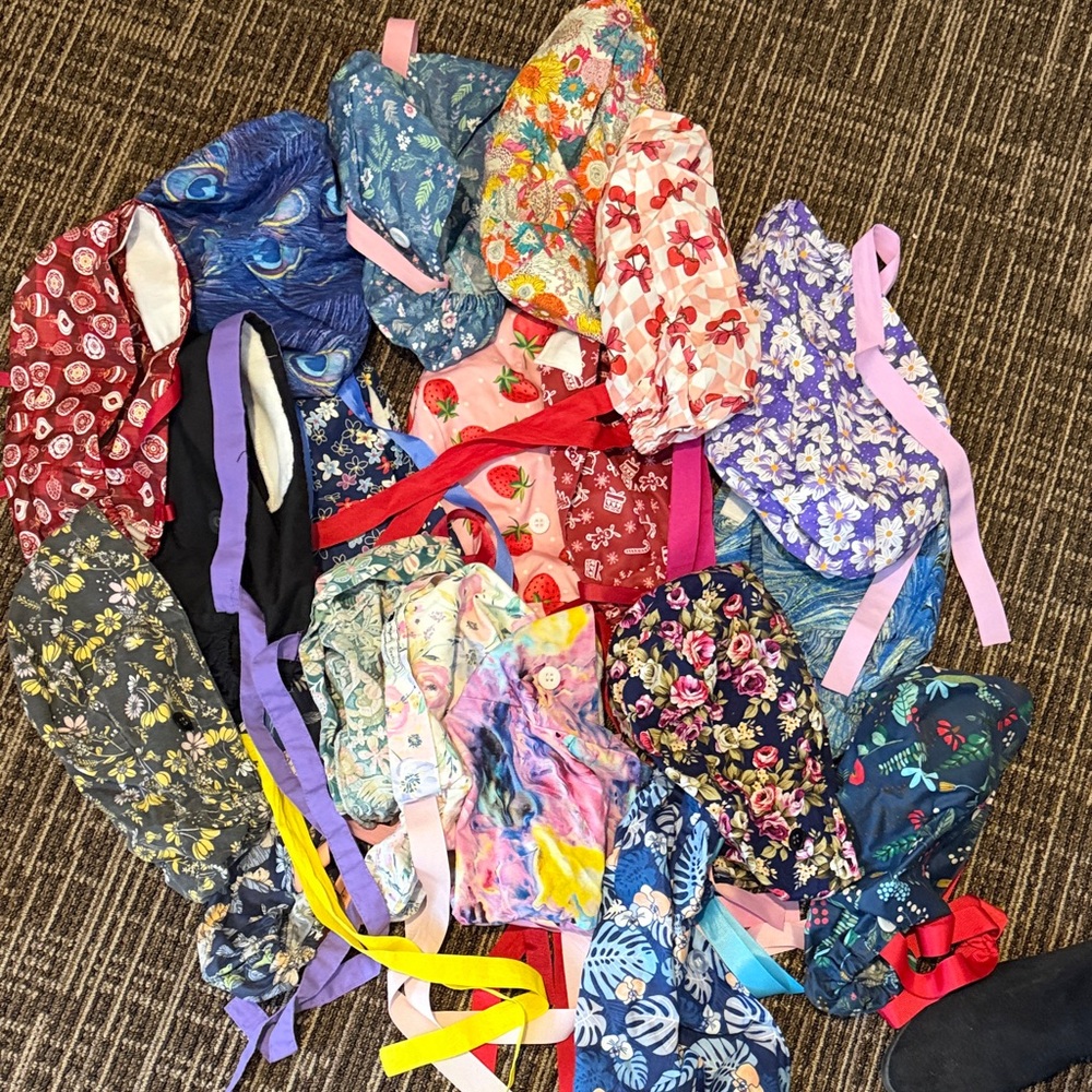 Colorful Patterned Hair Bonnets